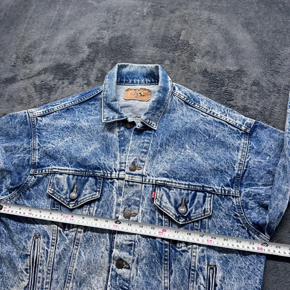 Vintage 80s Levis Type 3 Jacket 70507 0229 Mens Large Acid Wash USA Made Trucker